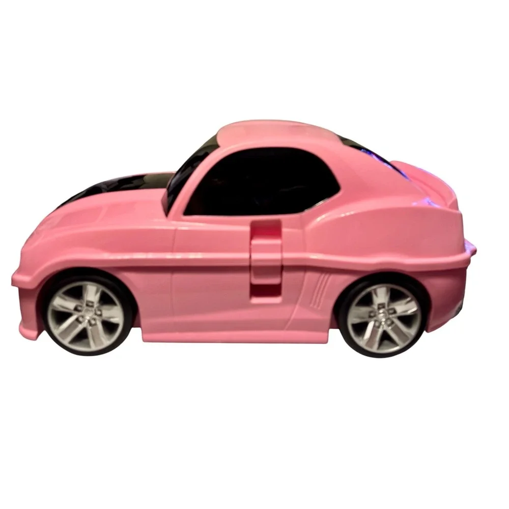 Pink Chevrolet Camaro Kids Ride‎ Suitcase Rolling Luggage for Travel School